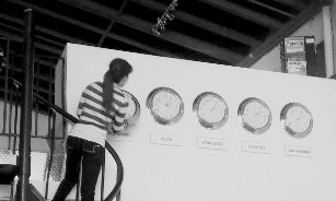 Clocks being adjusted