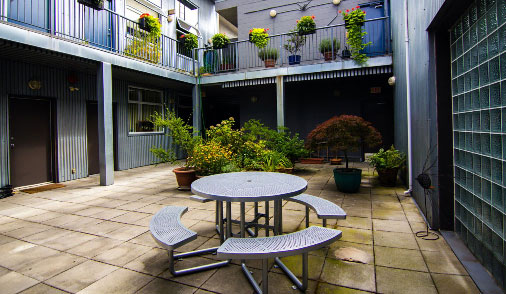 Office courtyard