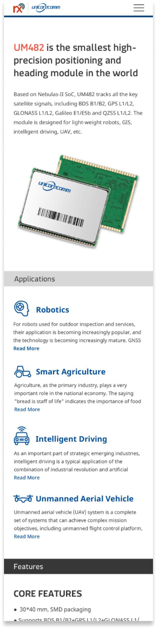 High Precision Page Application