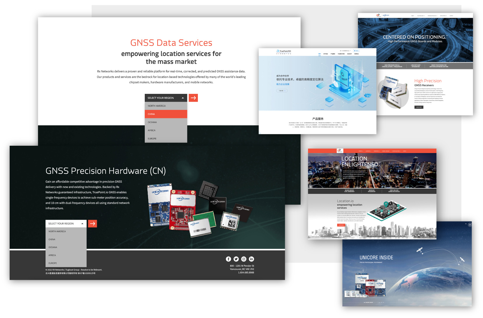 Rx China Gateway Screens page