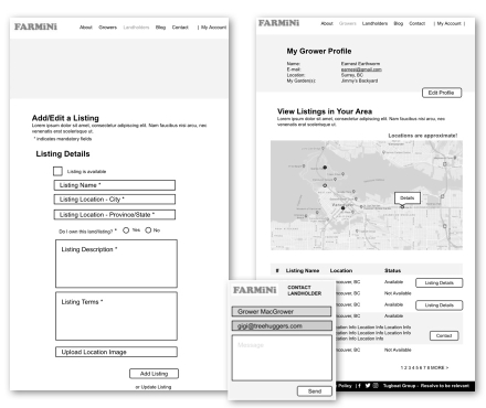 Wireframe contact + grower