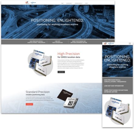 Desktop & mobile home page 