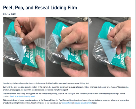 blog detail page
