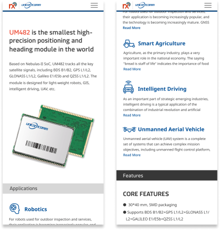 High Precision Page Application