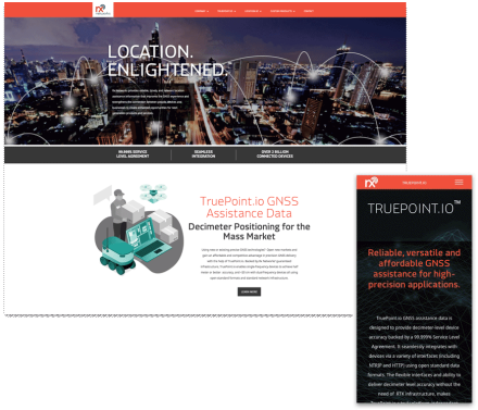 RX Desktop and mobile Homepage